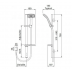 Shower Slide Square - METHVEN WAIPORI SATINJET SHOWER SLIDE BLACK