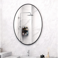 Bathroom Mirror for Wall with Black Frame 800mm