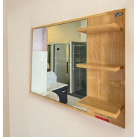 Bathroom Mirror with Built-In Shelving 800x600mm