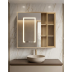 Mirror Cabinet - Led mirror cabinet wall-mounted Grain Wood 600mm Mirror Cabinet - Led mirror cabinet wall-mounted Grain Wood 600mm