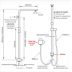 Shower Mixer Combination Twin Shower Set Top/Bottom Inlet SS2125-200S8