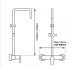 Shower Mixer Combination Round SS2126-1-200R4