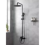 Shower Mixer Combination Round SS2153-200R11-B - Black