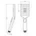 Shower Mixer Combination Square SS2123-200S8