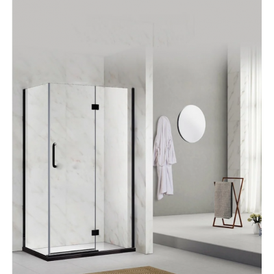 Shower Box - Stream Series 2 Sides Swing Door (970x970x1950mm) Black