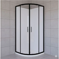 Shower Box - ZENITH Series ROUND FRONT Twin Sliding Door  (900x900x1950mm)