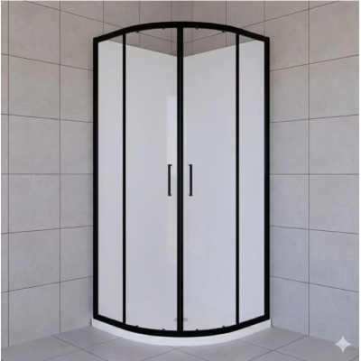 Shower Box - ZENITH Series ROUND FRONT Twin Sliding Door  (900x900x1950mm)