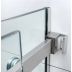 Shower Glass - Rock Series Sliding Door RCM1200 Brushed Nickel Frame