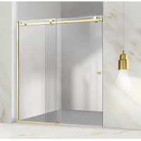 Shower Glass - Rock Series Sliding Door RCM1800 Gold Frame