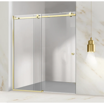 Shower Glass - Rock Series Sliding Door RCM1400 Gold Frame