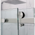 Shower Glass - Rock Series 2 Sides Frameless Glass RCM1170x870 Brushed Nickel Frame