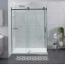 Shower Glass - Rock Series 2 Sides Frameless Glass RCM1170x870 Gunmetal Grey Frame