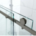 Shower Glass - Rock Series 2 Sides Frameless Glass RCM1170x870 Gunmetal Grey Frame
