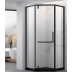 Shower Glass - Bay Series 2 Sides (1000x1000x1900mm) - Matt Black