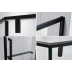 Shower Glass - Bay Series 2 Sides (1000x1000x1900mm) - Matt Black