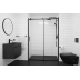 Shower Glass - Rock Series Sliding Door (1370x2100mm) Black Shower Glass - Rock Series Sliding Door (1370x2100mm) Black