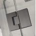 Shower Glass - Stream Series Swing Door 970mm Gunmetal Grey Frame Shower Glass - Stream Series Swing Door 970mm Gunmetal Grey Frame