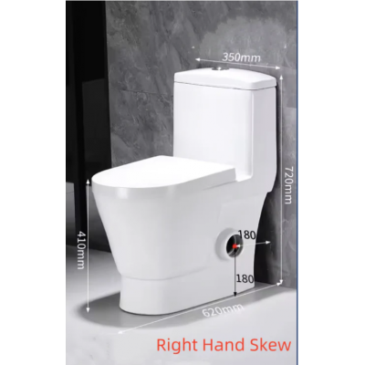 Toilet Suite - One Piece  Skew - Right Hand Trap