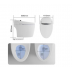 Smart Toilet - Automatic Flush Wc Bidet One Piece intelligent,with Remote