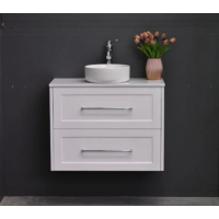 Vanity  - Jess Series White Shaker Style Vanity with Stone Top 900