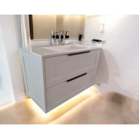 Vanity - Jess Series Wall Hung White - 100% Water Proof