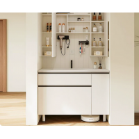 Vanity  - Multiple Plywood Vanity in White Color - 100% Water Proof