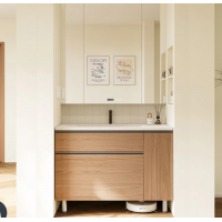 Vanity  - Multiple Plywood Vanity in Wooden Color - 100% Water Proof