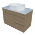 Vanity - Heron Series Plywood N700 in Wooden Color With Quartz Stone Counter Top Set - 100% Water Proof