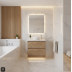 Vanity - Etham Series with Stone Top 900mm - Wood