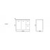 Vanity - Misty Series 1000mm White - 100% Water Proof