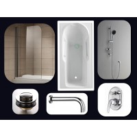 Bathroom Combo With 1520mm Bath Tub