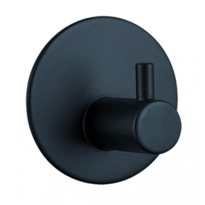 Robe Hook - Round Wall Hung Series 2200-01Matt Black