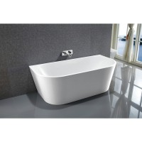 Bath Tub Marino Series 1700x800x580mm Acrylic Straight Single Curved Ended