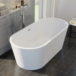 Freestanding Bath Royce Oval 1800mm 