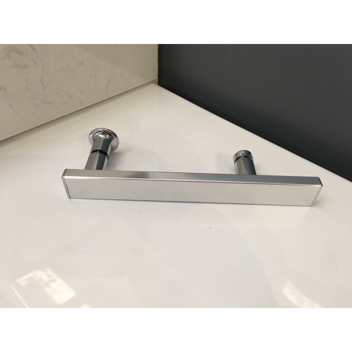 Shower glass door handle - 130mm Flat tube- lennox bathroom - auckland