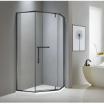 Shower Glass - Bay Series 2 Sides (900x900x1900mm) - Matt Black