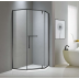 Bathroom Combo With 900x900 CPA900 Black Shower Glass