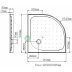 Bathroom Combo With 900x900 Curve Shower box