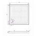 Shower Tray - Square Series 750X750mm Corner