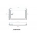 Shower Tray - Rectangle Series 1200X800mm Side
