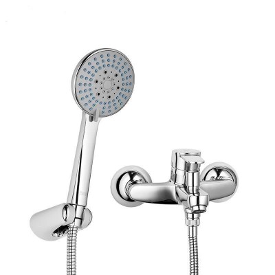 Chrome Bath Hot&Cold Water Mixer Tap Faucet with Hand Shower Set for Bathroom