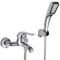Chrome Bath Hot&Cold Water Mixer Tap Faucet with Hand Shower Set for Bathroom 
