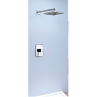 Shower Mixer - Square Series FA0106 + Wall Mount Raining Shower Head