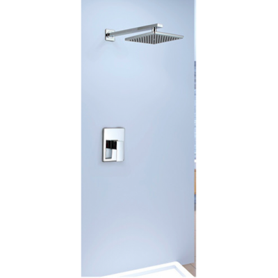 Shower Mixer - Square Series FA0106 + Wall Mount Raining Shower Head