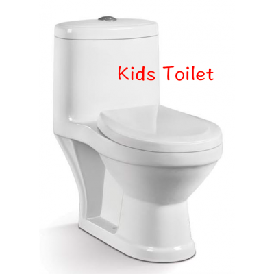 Children sanitary ware small size washdown one piece kid toilet - S Pan