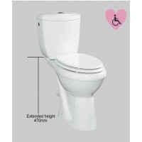 Disabled toilet - Extended height 470mm