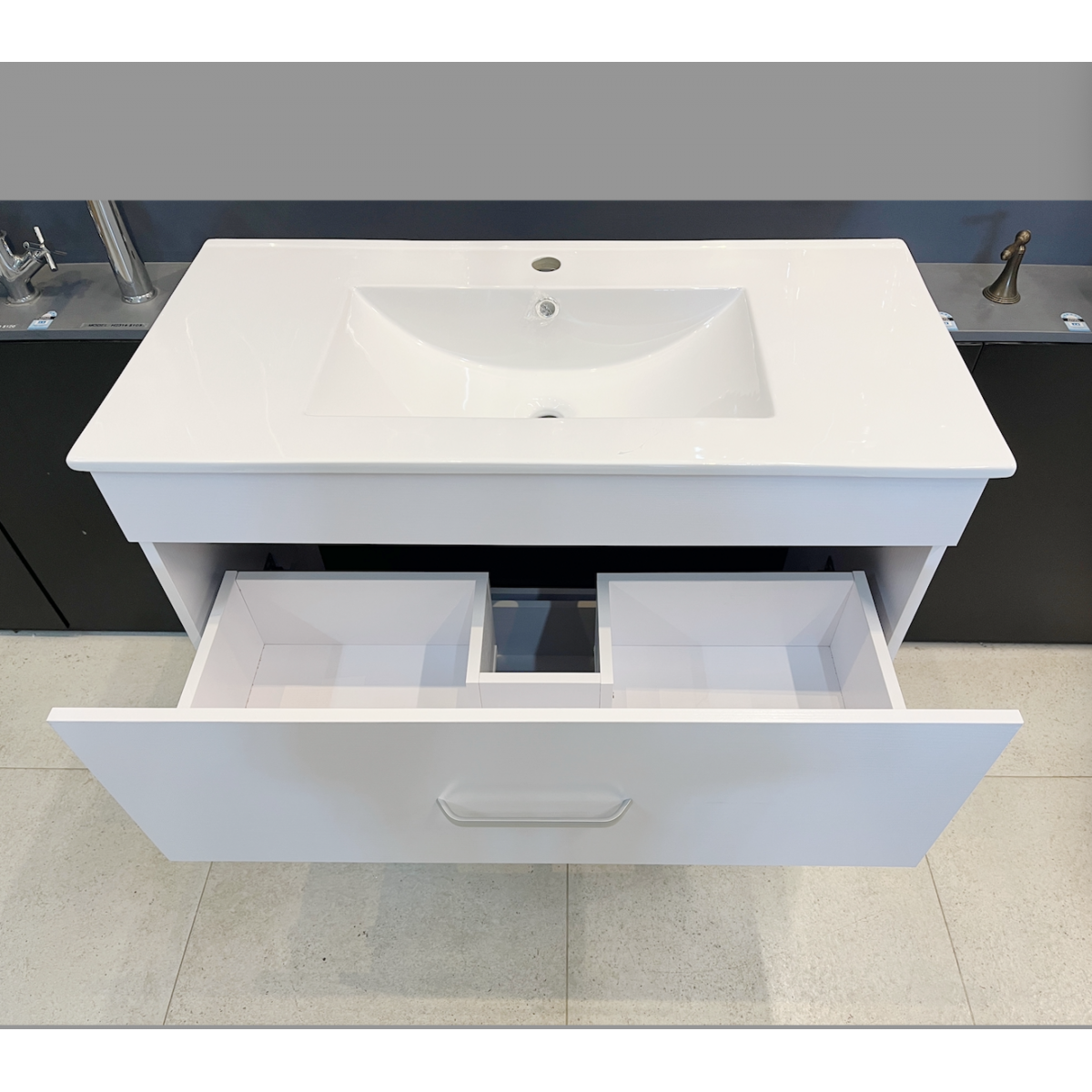 Vanity Etham Series 900mm White lennox bathroom