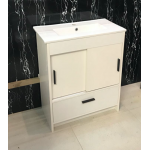 Vanity - Dekkor Series Plywood L700 Gloss White (Slim Top)  - 100% Water Proof