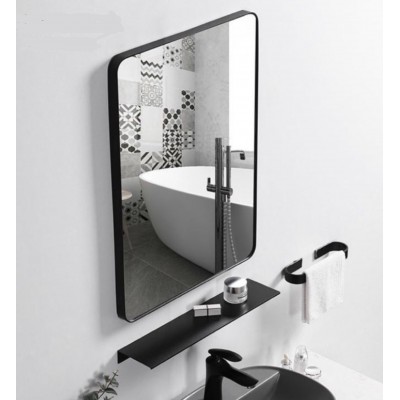 Bathroom Mirror for Wall with Black ABS Frame 400X600mm
