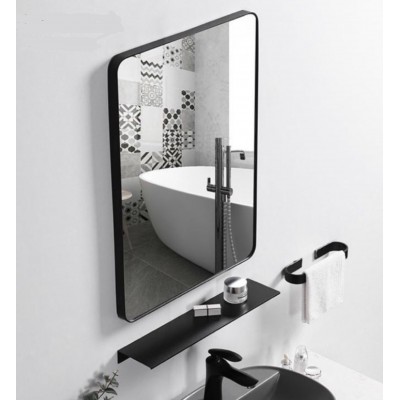 Bathroom Mirror for Wall with Black Frame 500X700mm